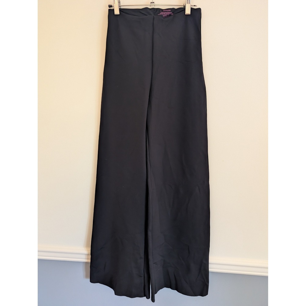 Commando Neoprene High Rise Wide Leg Pants Black Size Large career lounge